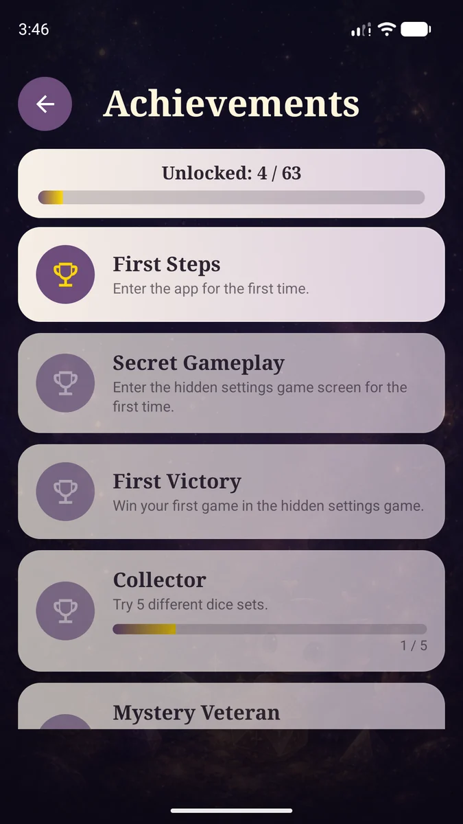 Achievements
