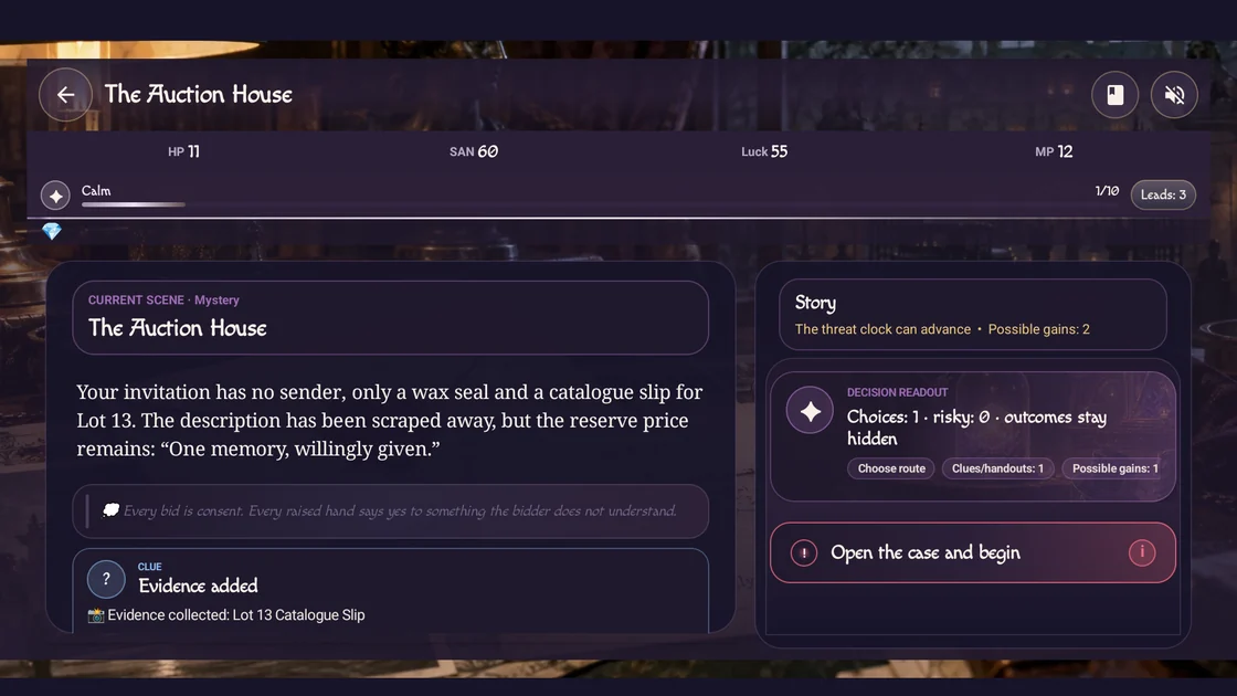 Solo adventure · beta